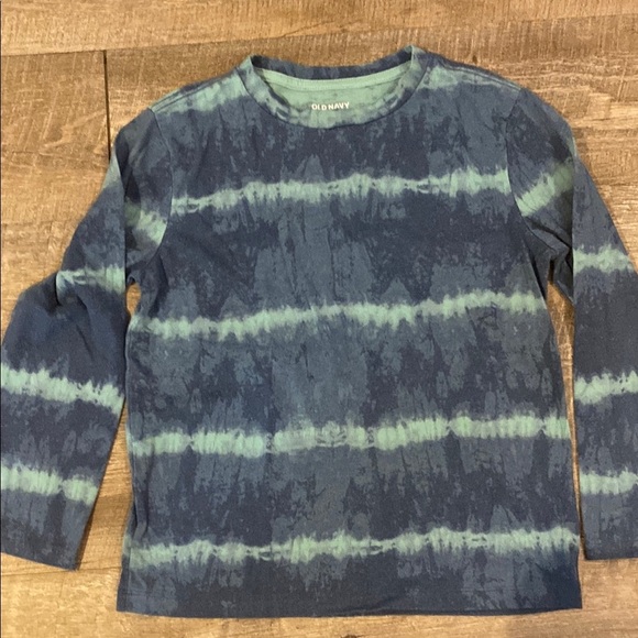 Kids Long Sleeve Blue Tie-Dye Shirt - Picture 6 of 8